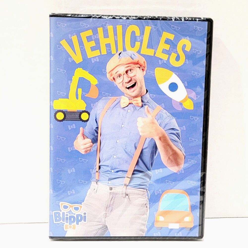 Blippi Vehicles DVD 2021 RARE Moonbug Entertainment Children Kid Gift New Sealed